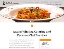 Tablet Screenshot of polkadotdinners.com